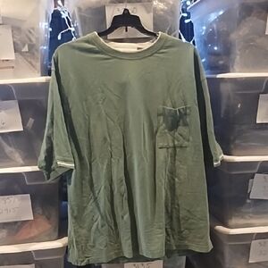 Haggar Men's Sage Green Short Sleeve Tee